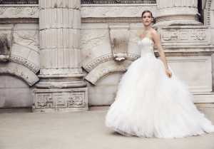 wedding dress ballgown shape silhouette paloma blanca 4551