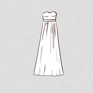 empire wedding dress shape silhouette