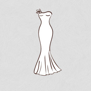 mermaid wedding dress shape silhouette